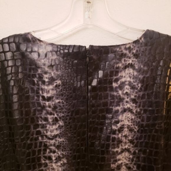 Selene Sport Coat and Dress in Grey Reptile Print Coat and Dress Suit Size 2X EU - Picture 9 of 12